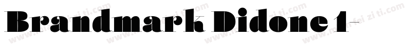 Brandmark Didone 1字体转换